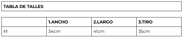 Tabla de talles SHORT JAPON BLANCO - 25/26